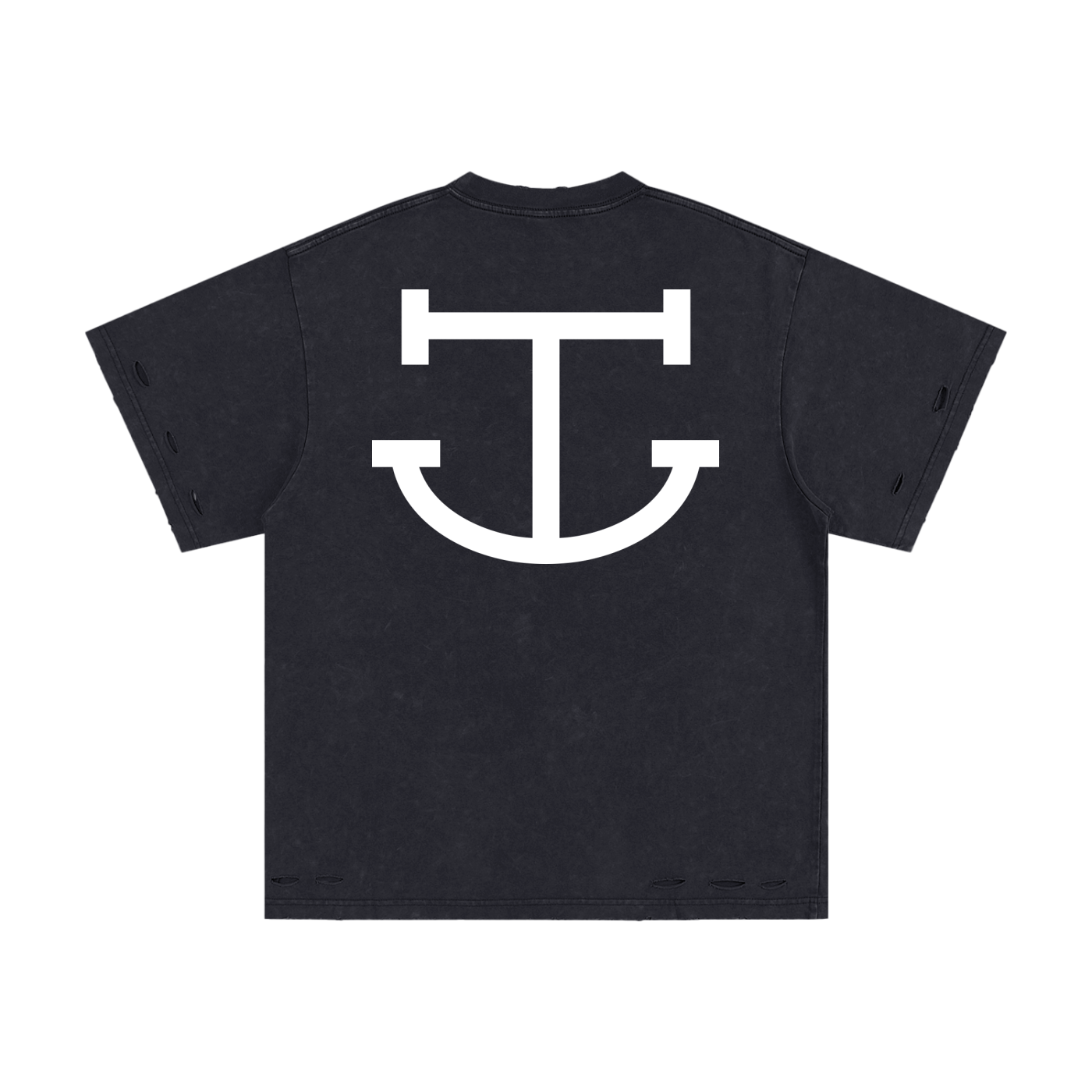 CUT ROUGHER™ - Heavyweight Snow Washed Hand-Frayed T-Shirt
