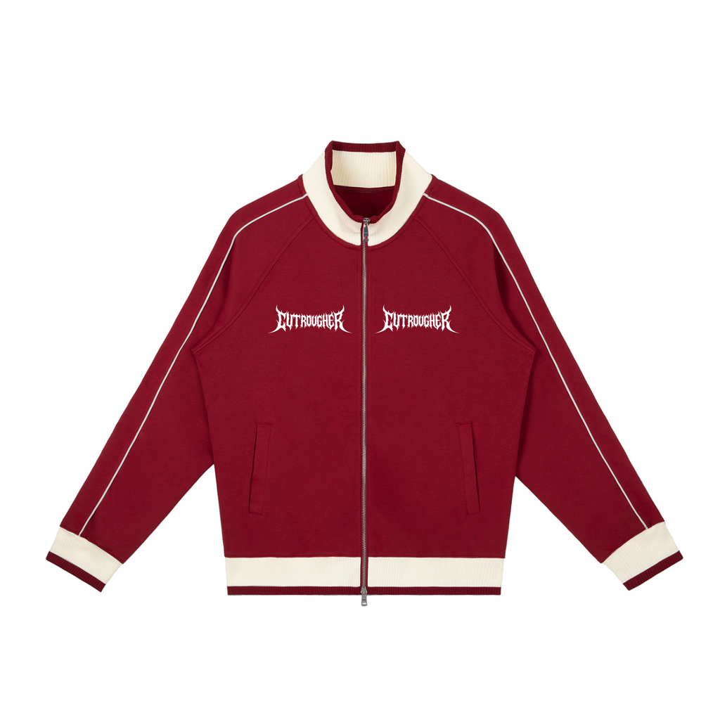 CUT ROUGHER™  - Color Block Raglan Sleeve Zip Track Jacket
