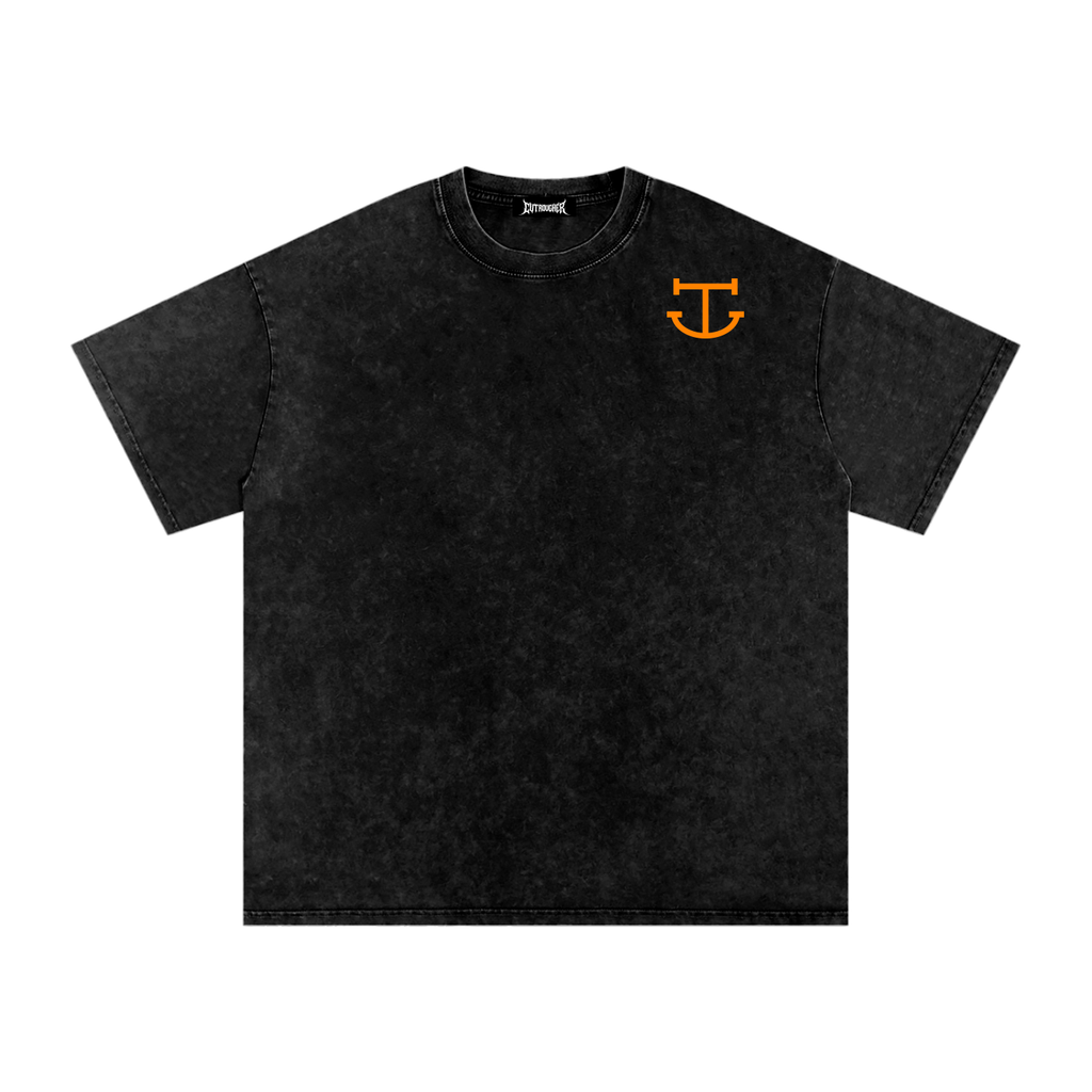 CUT ROUGHER™ - Snow Washed Oversized Cotton T-Shirt