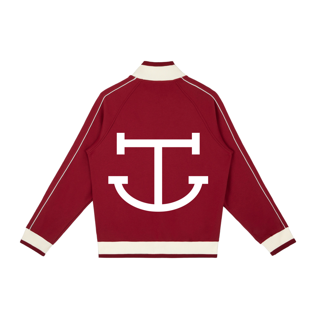 CUT ROUGHER™  - Color Block Raglan Sleeve Zip Track Jacket