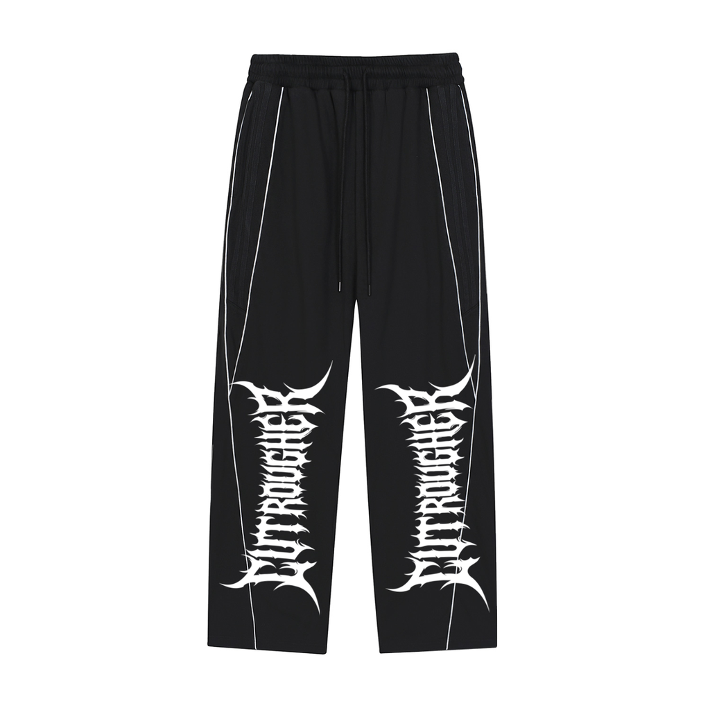 CUT ROUGHER™ - Reflection Striped Straight-Leg Sweatpants