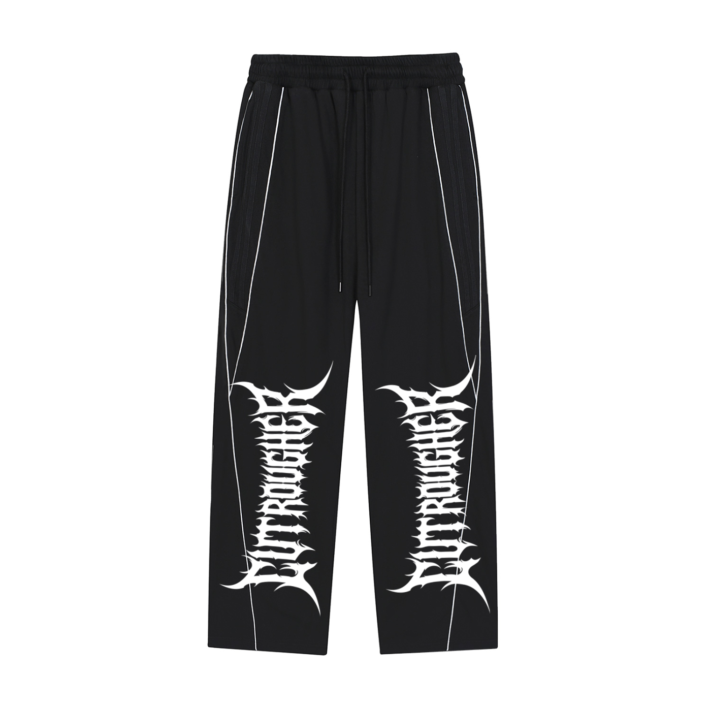 CUT ROUGHER™ - Reflection Striped Straight-Leg Sweatpants