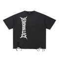 CUT ROUGHER™ - Snow Washed Raw-Hem T-Shirt