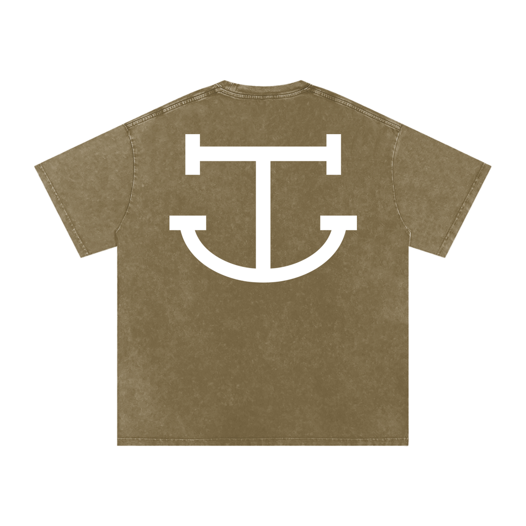 CUT ROUGHER™ - Snow Washed Oversized Cotton T-Shirt