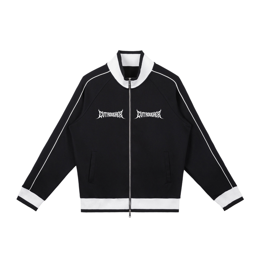 CUT ROUGHER™  - Color Block Raglan Sleeve Zip Track Jacket
