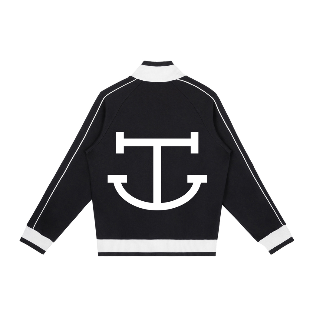 CUT ROUGHER™  - Color Block Raglan Sleeve Zip Track Jacket