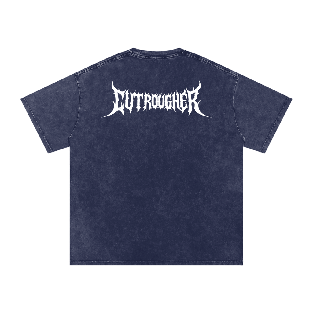 CUT ROUGHER™ - Snow Washed Oversized Cotton T-Shirt